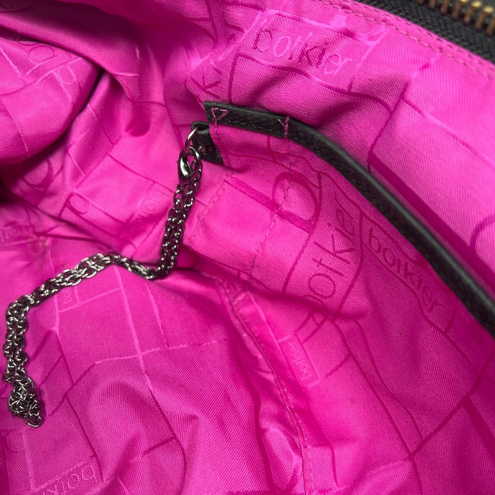 BOTKIER‎ Soft Black Leather TRIGGER Stud Satchel Shoulder Bag - Picture 11 of 11